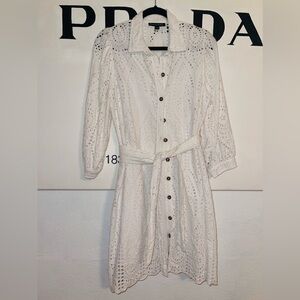Boston Proper eyelet white dress SOLD LOCALLY